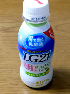 「明治 プロビオ LG21 ドリンクタイプ 朝のすっきりCool ペット112ml」のクチコミ画像 by ビールが一番さん