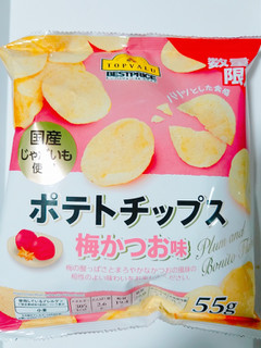 「トップバリュ ベストプライス ポテトチップス 梅かつお味 袋55g」のクチコミ画像 by nag～ただいま留守にしております～さん