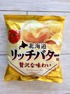 「山芳製菓 ポテトチップス 北海道リッチバター味 袋55g」のクチコミ画像 by カスタード ホイップさん