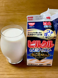 「日清ヨーク ピルクルのむヨーグルト RichMild パック450g」のクチコミ画像 by ビールが一番さん