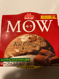 「森永 MOW 濃チョコレート カップ140g」のクチコミ画像 by まるちゃーんさん