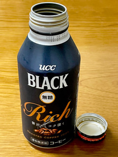 「UCC BLACK無糖 RICH 缶375g」のクチコミ画像 by ビールが一番さん