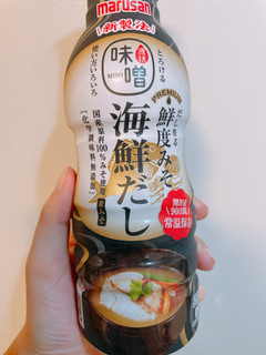 「マルサン だし香る鮮度味噌PREMIUM 海鮮だし ボトル410g」のクチコミ画像 by おずちさん