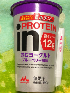 「森永 inPROTEIN のむヨーグルト ブルーベリー風味 カップ190g」のクチコミ画像 by なしなしなしなしさん