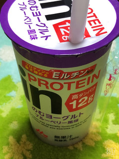 「森永 inPROTEIN のむヨーグルト ブルーベリー風味 カップ190g」のクチコミ画像 by なしなしなしなしさん