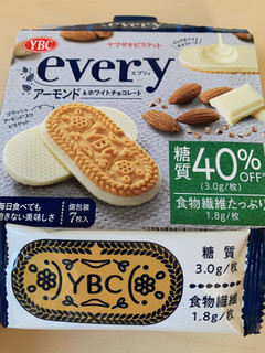 「YBC エブリィ アーモンドビスケット＆ホワイトチョコレート 箱7枚」のクチコミ画像 by ゆみナビさん
