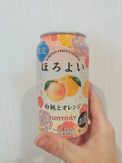 「サントリー ほろよい 白桃とオレンジ 缶350ml」のクチコミ画像 by ちゃーぼーさん