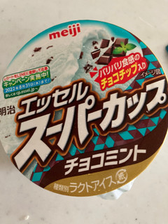 「明治 エッセル スーパーカップ チョコミント カップ200ml」のクチコミ画像 by chan-manaさん