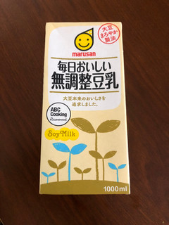 「マルサン 毎日おいしい 無調整豆乳 パック1000ml」のクチコミ画像 by こつめかわうそさん