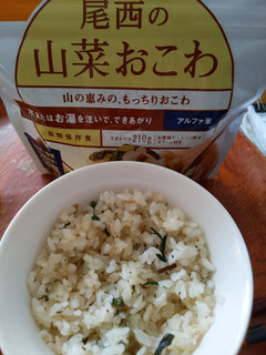 「Onisi 山菜おこわ 1袋」のクチコミ画像 by おうちーママさん