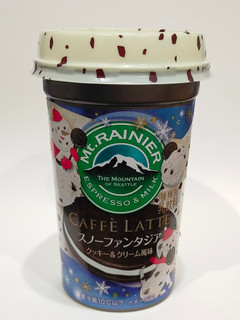 「森永 マウントレーニア カフェラッテ スノーファンタジア クッキー＆クリーム風味 カップ240ml」のクチコミ画像 by ばぶたろうさん