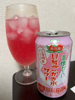 「合同酒精 昔懐かしいいちごかき氷サワー 缶350ml」のクチコミ画像 by idu3dg6jさん