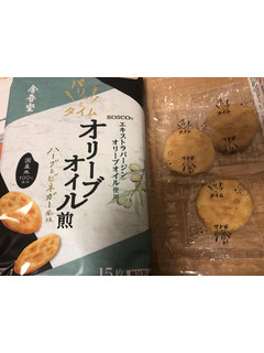 「金吾堂製菓 オリーブオイル仕立ての塩せんべい ハーブ＆ビネガー風味 36g」のクチコミ画像 by パン大好きさん