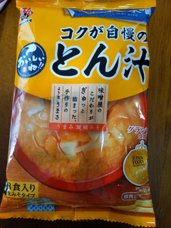 「神州一味噌 コクが自慢のとん汁 袋60g×3」のクチコミ画像 by おうちーママさん
