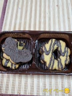 「威亞日本 ショートブレッドクッキー ココアクリームストライプ」のクチコミ画像 by レビュアーさん