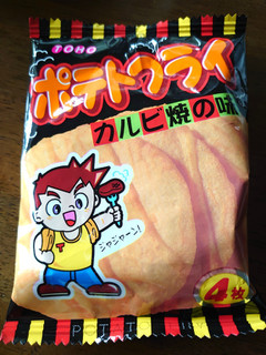 「東豊製菓 ポテトフライ カルビ焼の味 袋2.75g×4」のクチコミ画像 by もぐりーさん