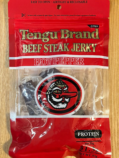 「Tengu Brand ビーフジャーキー ホットペッパー 袋113.4g」のクチコミ画像 by もみぃさん
