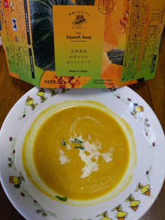 「モンマルシェ 野菜をMOTTO 北海道産かぼちゃのほっこりスープ 180g」のクチコミ画像 by おうちーママさん