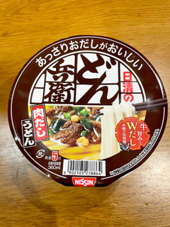 「日清食品 日清のあっさりおだしがおいしいどん兵衛 肉だしうどん カップ72g」のクチコミ画像 by ビールが一番さん