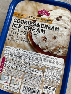 「トップバリュ ニュージーランド産の生乳を使用 クッキー＆クリームアイスクリーム 箱1000ml」のクチコミ画像 by ぷらりねさん