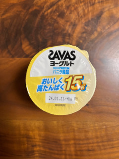 「明治 ザバス MILK PROTEIN ヨーグルト脂肪0 バニラ風味 カップ125g」のクチコミ画像 by ピンクのぷーさんさん