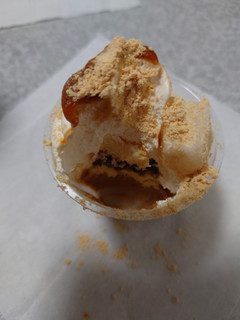 「ローソン Uchi Cafe’ × 桔梗屋 ソフトクリーム風パフェ」のクチコミ画像 by しろねこエリーさん