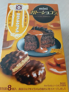 「森永製菓 ミニガトーショコラ ミルクキャラメル 箱8個」のクチコミ画像 by もこもこもっちさん