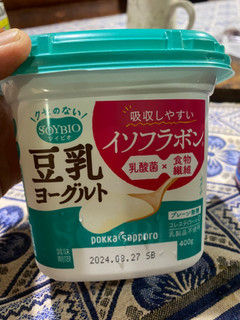 「ポッカサッポロ SOYBIO 豆乳ヨーグルト プレーン無糖 カップ400g」のクチコミ画像 by gologoloさん