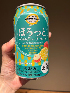 「イオン トップバリュ ベストプライス ほろっと ライチ＆グレープフルーツ 350ml」のクチコミ画像 by chan-manaさん