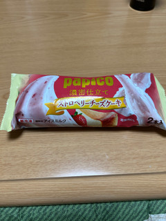 「江崎グリコ パピコ 濃密仕立て ストロベリーチーズケーキ 袋80ml×2」のクチコミ画像 by ぱりんこさん