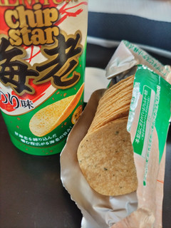 「YBC プレミアムチップスター 海老のり味 箱45g」のクチコミ画像 by くくみやさん
