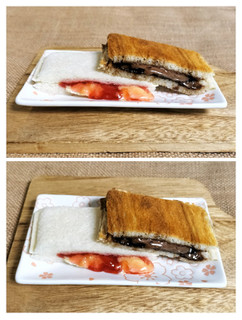 「ヤマザキ ランチパック 贅沢いちごのランチパック やみつきザクザク食感」のクチコミ画像 by ゆるりむさん