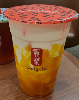 「Gong cha いよかんマンゴー ミルクティー」のクチコミ画像 by 花蓮4さん