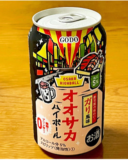 「合同酒精 オオサカハイボール ガリ風味 缶350ml」のクチコミ画像 by ビールが一番さん