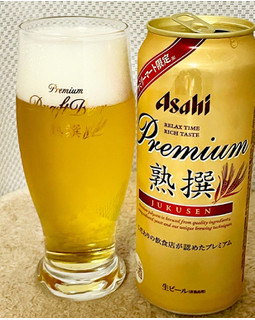 「アサヒ プレミアム生ビール熟撰 缶500ml」のクチコミ画像 by ビールが一番さん