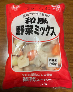 「神戸物産 和風野菜ミックス 袋500g」のクチコミ画像 by V0XY ZS煌2さん