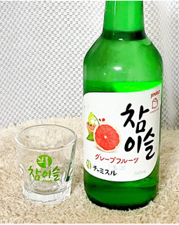 「眞露 チャミスル グレープフルーツ 瓶360ml」のクチコミ画像 by ビールが一番さん