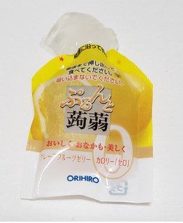 「オリヒロ ぷるんと蒟蒻ゼリー グレープフルーツ 袋18g×6」のクチコミ画像 by みにぃ321321さん