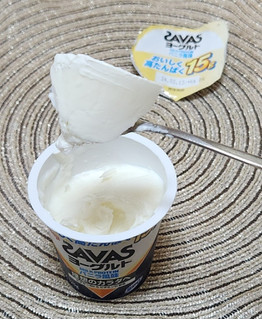 「明治 ザバス MILK PROTEIN ヨーグルト脂肪0 バニラ風味 カップ125g」のクチコミ画像 by みにぃ321321さん