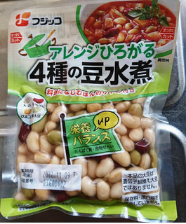 「フジッコ アレンジひろがる 4種の豆水煮 袋132g」のクチコミ画像 by もぐりーさん