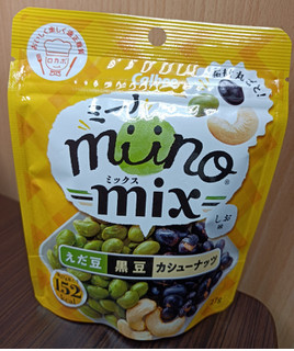 「カルビー miino mix えだ豆黒豆カシューナッツしお味 袋27g」のクチコミ画像 by hiro718163さん