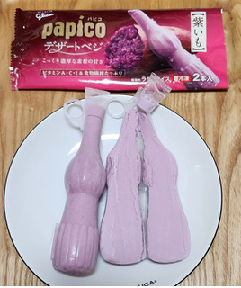 「江崎グリコ パピコ デザートベジ 紫いも 袋80ml×2」のクチコミ画像 by みにぃ321321さん