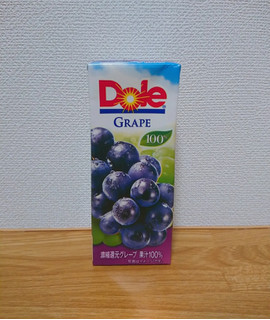 「Dole グレープ100％ パック200ml」のクチコミ画像 by レビュアーさん