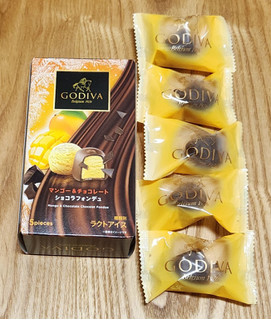 「ゴディバ マンゴー＆チョコレート ショコラフォンデュ 箱12ml×5」のクチコミ画像 by みにぃ321321さん