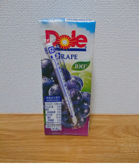 「Dole グレープ100％ パック200ml」のクチコミ画像 by レビュアーさん