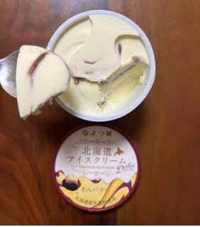 「よつ葉 北海道アイスクリーム あんバター 114ml」のクチコミ画像 by ピンクのぷーさんさん