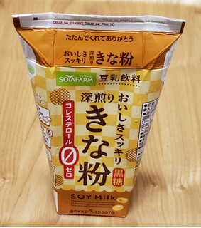 「ソヤファーム おいしさスッキリ きな粉豆乳飲料 パック200ml」のクチコミ画像 by みにぃ321321さん