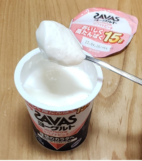 「明治 ザバス MILK PROTEINヨーグルト 脂肪0 ホワイトピーチ カップ125g」のクチコミ画像 by みにぃ321321さん