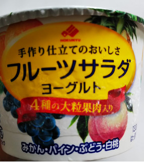 「HOKUNYU フルーツサラダヨーグルト カップ130g」のクチコミ画像 by レビュアーさん