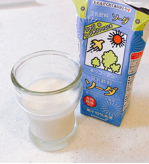 「キッコーマン 豆乳飲料 ソーダ パック200ml」のクチコミ画像 by ビーピィさん